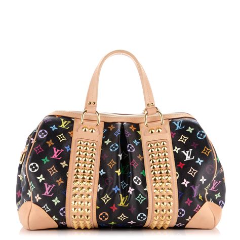 LOUIS VUITTON Monogram Multicolor Courtney GM Black